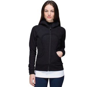Women's Lululemon Black Scuba Hoodie Size 6 EUC
